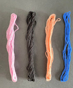 Embroidery Cotton Threads for Macrame Woven Bracelet (Aquarius Pattern)