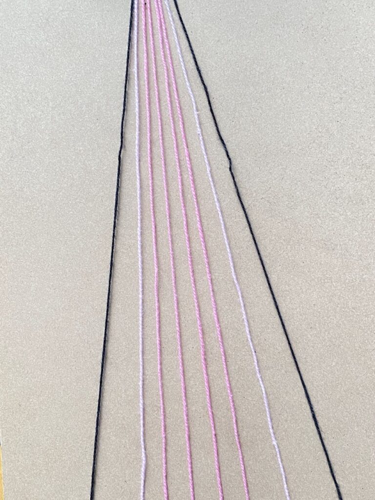 Peach blossom thread alignment