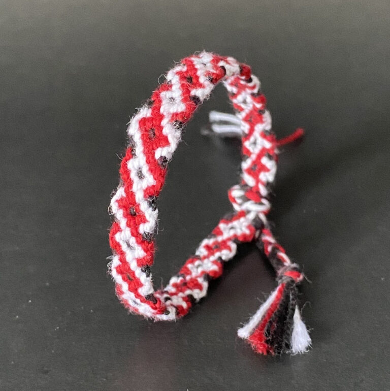 Macrame Braided Bracelet – Snake Pattern
