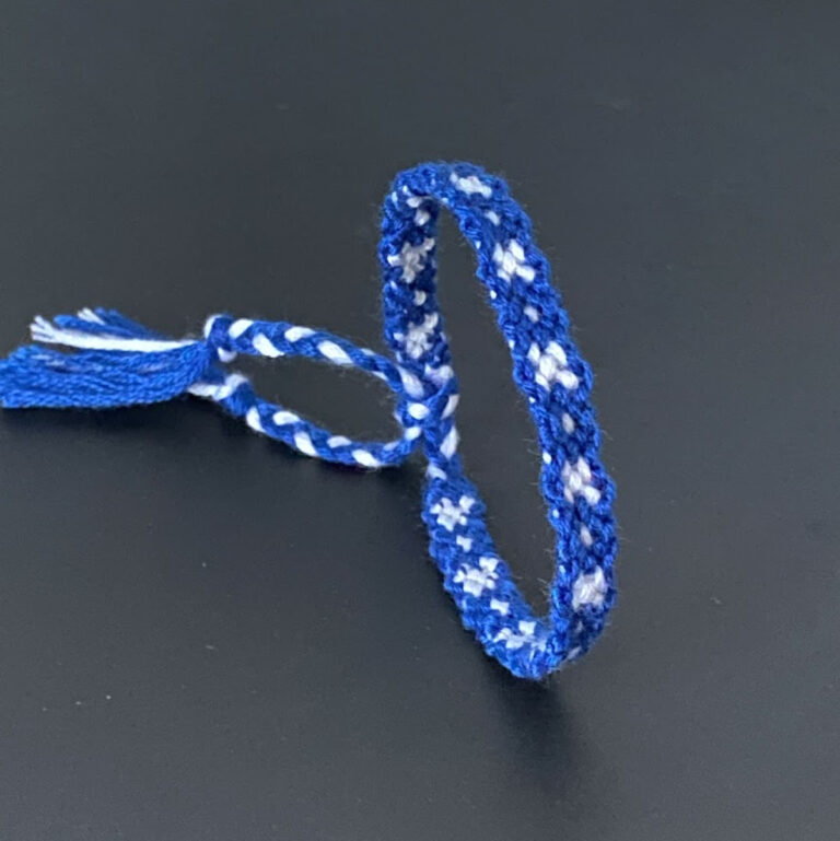 Macrame Braided Bracelet – Crosses & Dots