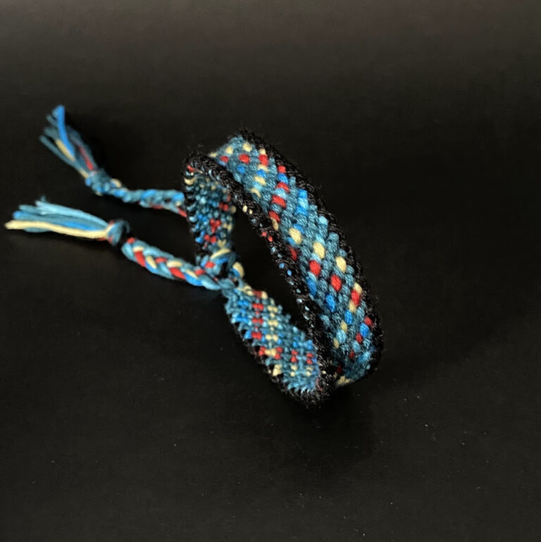 Cotton Hand Woven Bracelet – Christmas Lights